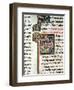 The Escape of Saint Paul from Damascus, Letter P, 13th Century, Avranches Bible-null-Framed Giclee Print