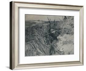 The Escaped Convict. From 'Great Expectations' (Dickens)', c1830-1870, (1923)-James Mahoney-Framed Giclee Print