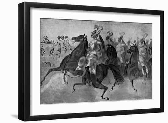 The Escort of Cuirassiers, 19th Century-Constantin Guys-Framed Giclee Print