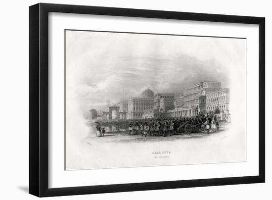 The Esplanade, Calcutta, India, 1860-E Radclyffe-Framed Giclee Print