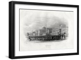 The Esplanade, Calcutta, India, 1860-E Radclyffe-Framed Giclee Print