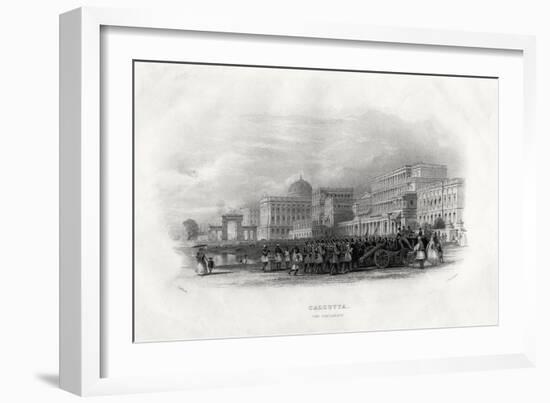 The Esplanade, Calcutta, India, 1860-E Radclyffe-Framed Giclee Print