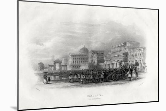 The Esplanade, Calcutta, India, 1860-E Radclyffe-Mounted Giclee Print