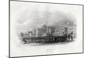 The Esplanade, Calcutta, India, 1860-E Radclyffe-Mounted Giclee Print