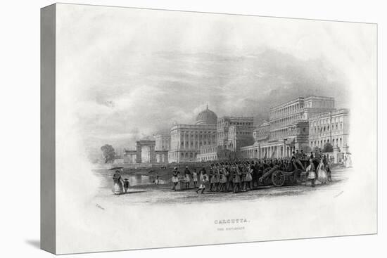 The Esplanade, Calcutta, India, 1860-E Radclyffe-Stretched Canvas