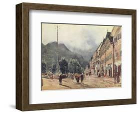 The Esplanade in Bad Ischl-Rudolph von Alt-Framed Collectable Print