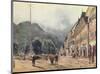 The Esplanade in Bad Ischl-Rudolph von Alt-Mounted Collectable Print