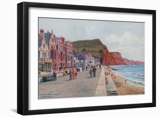 The Esplanade, Looking E, Sidmouth-Alfred Robert Quinton-Framed Giclee Print