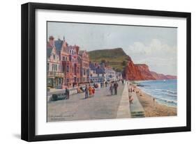 The Esplanade, Looking E, Sidmouth-Alfred Robert Quinton-Framed Giclee Print