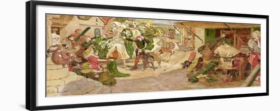 The Establishment of the Flemish Weavers in Manchester in 1363-Ford Madox Brown-Framed Giclee Print