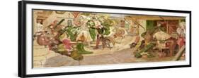 The Establishment of the Flemish Weavers in Manchester in 1363-Ford Madox Brown-Framed Giclee Print