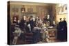 The Estate Auction, 1903 (Oil on Canvas)-Carl Johann Spielter-Stretched Canvas