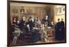 The Estate Auction, 1903 (Oil on Canvas)-Carl Johann Spielter-Framed Giclee Print