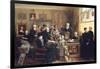 The Estate Auction, 1903 (Oil on Canvas)-Carl Johann Spielter-Framed Giclee Print