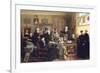 The Estate Auction, 1903 (Oil on Canvas)-Carl Johann Spielter-Framed Giclee Print