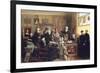 The Estate Auction, 1903 (Oil on Canvas)-Carl Johann Spielter-Framed Giclee Print