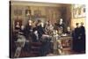 The Estate Auction, 1903 (Oil on Canvas)-Carl Johann Spielter-Stretched Canvas