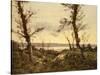 The Estuary, 1895 (Oil on Canvas)-Henri-Joseph Harpignies-Stretched Canvas