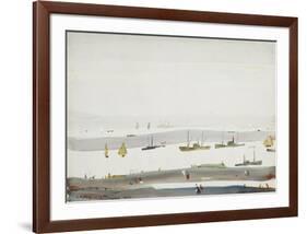 The Estuary, 1956-9-Laurence Stephen Lowry-Framed Premium Giclee Print