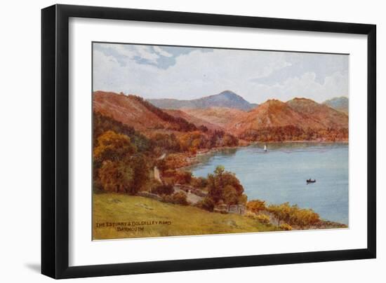 The Estuary and Dolgelley Road, Barmouth-Alfred Robert Quinton-Framed Giclee Print