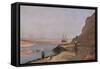 The Estuary at Trouville, 1864 (Oil on Canvas)-Paul Huet-Framed Stretched Canvas