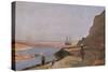 The Estuary at Trouville, 1864 (Oil on Canvas)-Paul Huet-Stretched Canvas