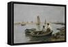 The Estuary-Eugene Louis Boudin-Framed Stretched Canvas