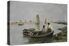 The Estuary-Eugene Louis Boudin-Stretched Canvas