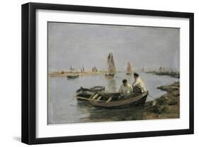 The Estuary-Eugene Louis Boudin-Framed Giclee Print