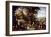 The Eternal Paradise All the Animals of Creation Represented in Pairs. Painting by Jan Bruegel (Or-Jan the Elder Brueghel-Framed Giclee Print
