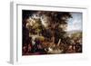 The Eternal Paradise All the Animals of Creation Represented in Pairs. Painting by Jan Bruegel (Or-Jan the Elder Brueghel-Framed Giclee Print
