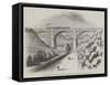 The Etheron Viaduct on the Sheffield and Manchester Railway-null-Framed Stretched Canvas