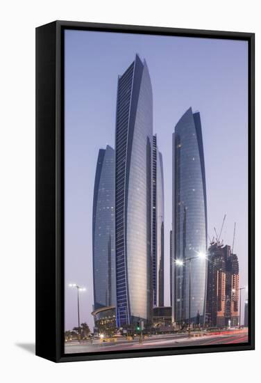 The Etihad Towers, Abu Dhabi, United Arab Emirates, Middle East-Angelo Cavalli-Framed Stretched Canvas