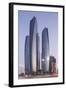 The Etihad Towers, Abu Dhabi, United Arab Emirates, Middle East-Angelo Cavalli-Framed Photographic Print