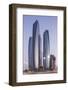 The Etihad Towers, Abu Dhabi, United Arab Emirates, Middle East-Angelo Cavalli-Framed Photographic Print