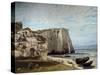 The Etretat Cliffs after the Storm by Gustave Courbet-null-Stretched Canvas