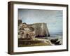 The Etretat Cliffs after the Storm by Gustave Courbet-null-Framed Photographic Print