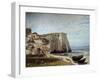 The Etretat Cliffs after the Storm by Gustave Courbet-null-Framed Photographic Print