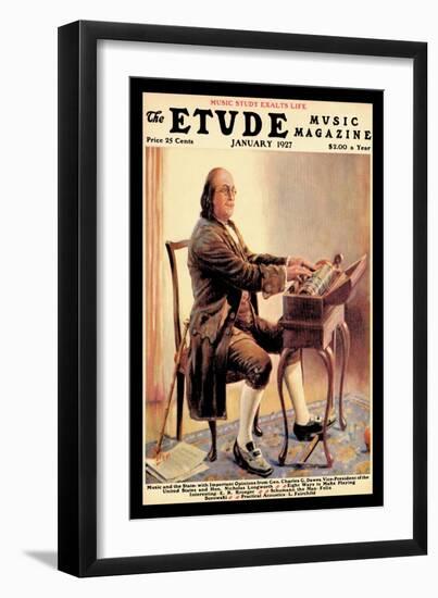 The Etude: Ben Franklin-Alan Foster-Framed Art Print