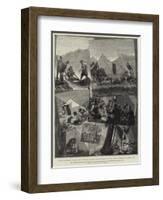 The European Demonstration on the Adriatic Coast, Camping Out in Montenegro-Richard Caton Woodville II-Framed Giclee Print