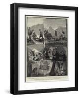 The European Demonstration on the Adriatic Coast, Camping Out in Montenegro-Richard Caton Woodville II-Framed Giclee Print