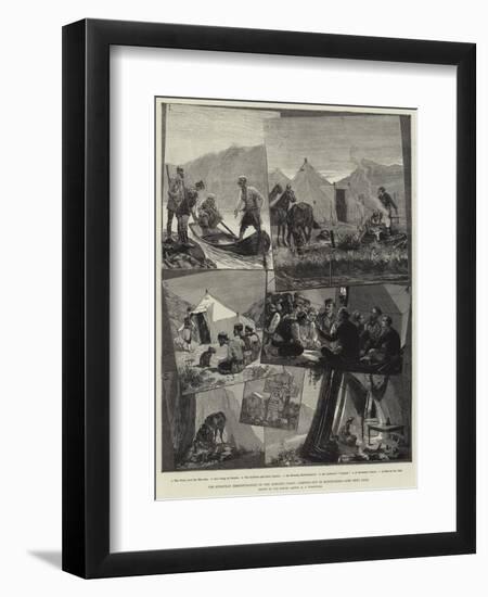 The European Demonstration on the Adriatic Coast, Camping Out in Montenegro-Richard Caton Woodville II-Framed Giclee Print