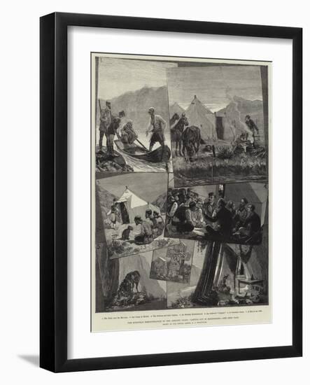 The European Demonstration on the Adriatic Coast, Camping Out in Montenegro-Richard Caton Woodville II-Framed Giclee Print