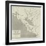 The European Demonstration on the Adriatic Coast, Map of the Albanian and Montenegrin Frontier-null-Framed Giclee Print