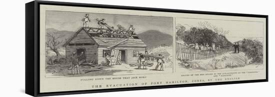 The Evacuation of Port Hamilton, Corea, by the English-null-Framed Stretched Canvas