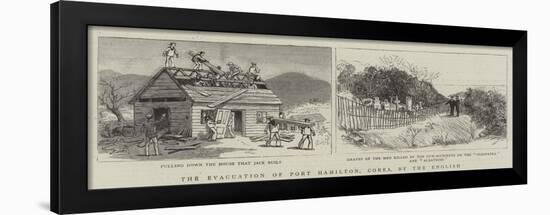 The Evacuation of Port Hamilton, Corea, by the English-null-Framed Giclee Print