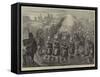 The Evacuation of Zululand, the 21st Royal Scots Fusiliers on the March Homewards-null-Framed Stretched Canvas