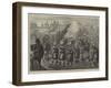 The Evacuation of Zululand, the 21st Royal Scots Fusiliers on the March Homewards-null-Framed Giclee Print