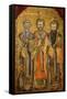 The Evangelists of Cappadocia Saint Gregory Nazianzus, St John Chrysostom, St Basil the Great-Icon-Framed Stretched Canvas