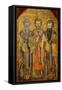 The Evangelists of Cappadocia Saint Gregory Nazianzus, St John Chrysostom, St Basil the Great-Icon-Framed Stretched Canvas